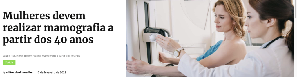 Dra. Adriana Freitas orienta sobre mamografia a partir dos 40 anos